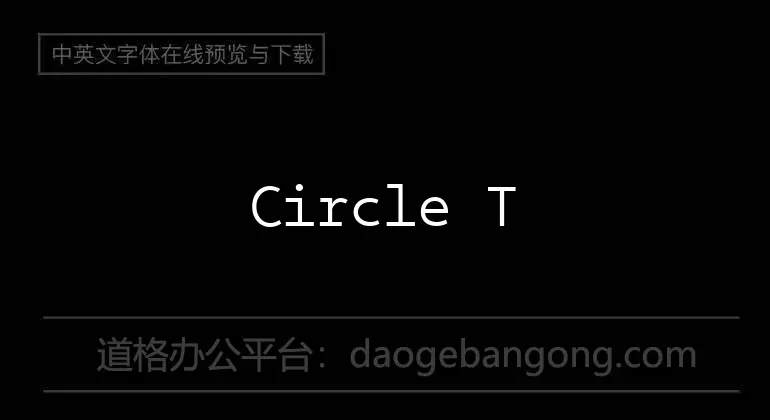 Circle Things Font