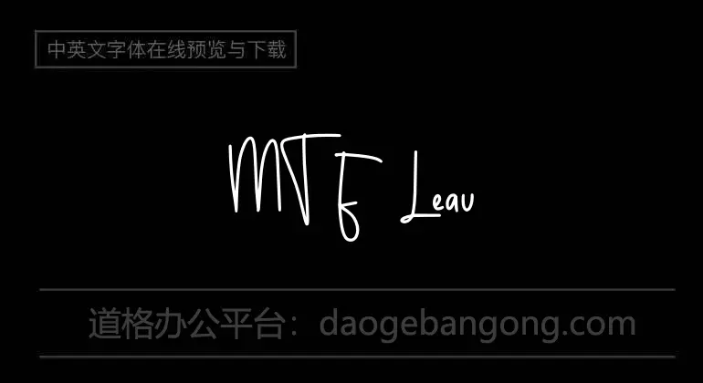 MTF Leaves Font
