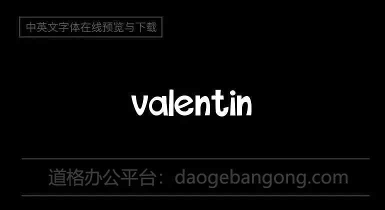 valentine's day Font