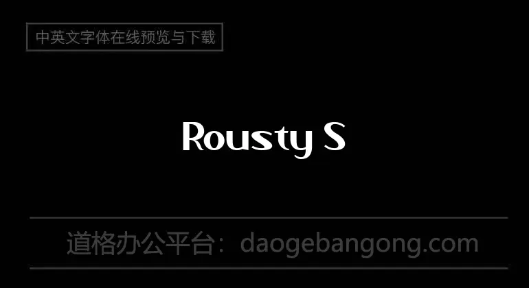 Rousty Sans Font