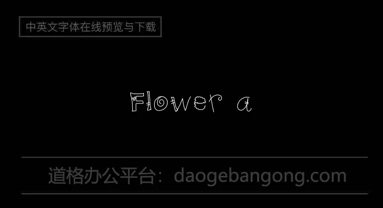 Flower and Fairy Alphabet Font