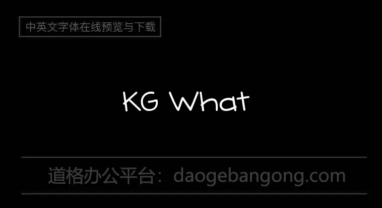 KG What Does the Fox Say Font