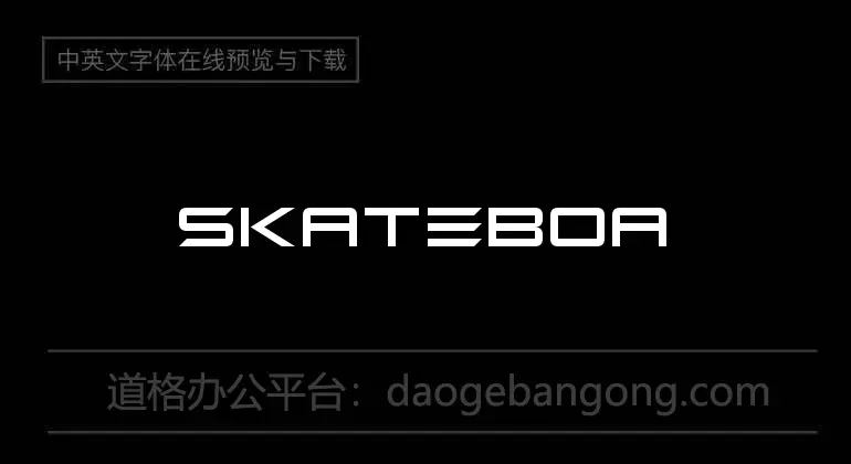 skateboarding Font