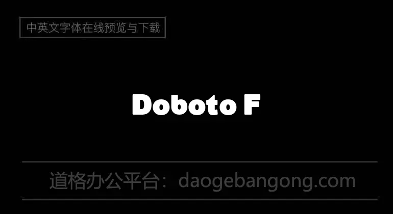 Doboto Font