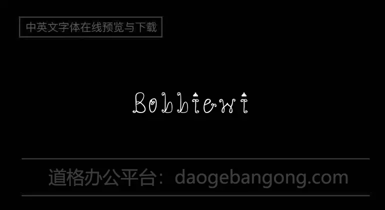 Bobbiewish Font