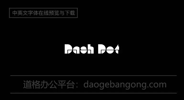 Dash Dot LCD-7 Font