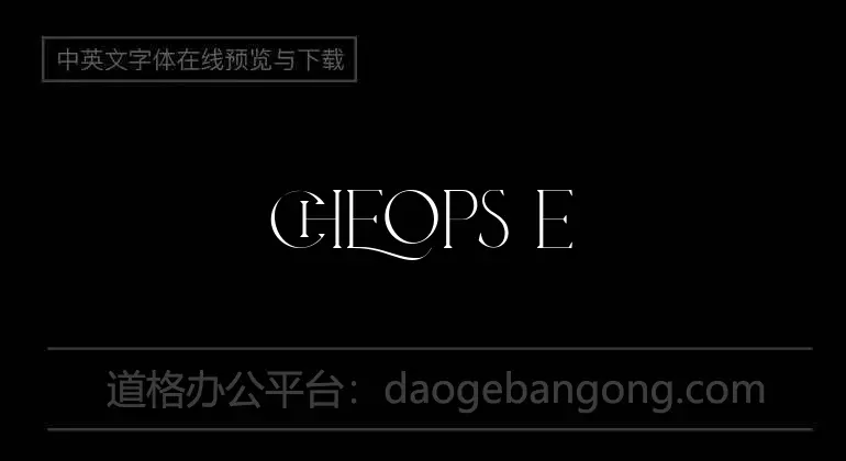 cheops elegant Font