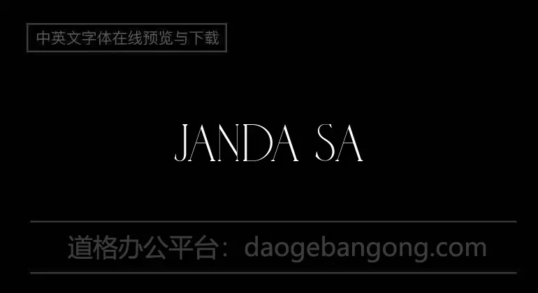 Janda Safe and Sound Font