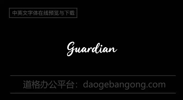 Guardian Snowing Font