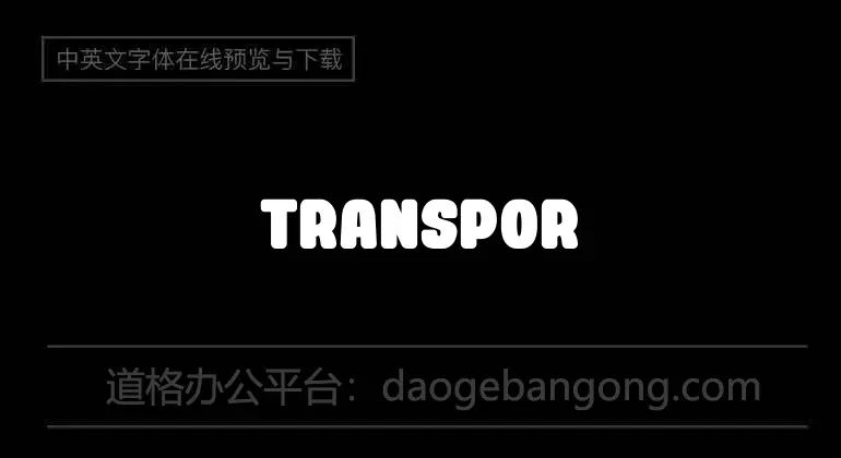 Transport Font