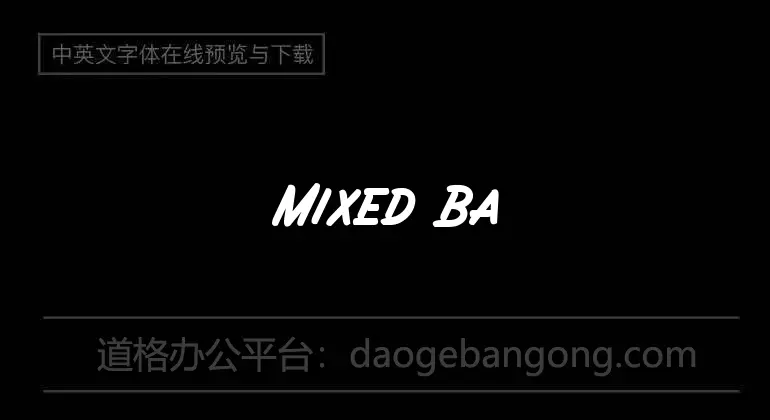 Mixed Bag 3 Font