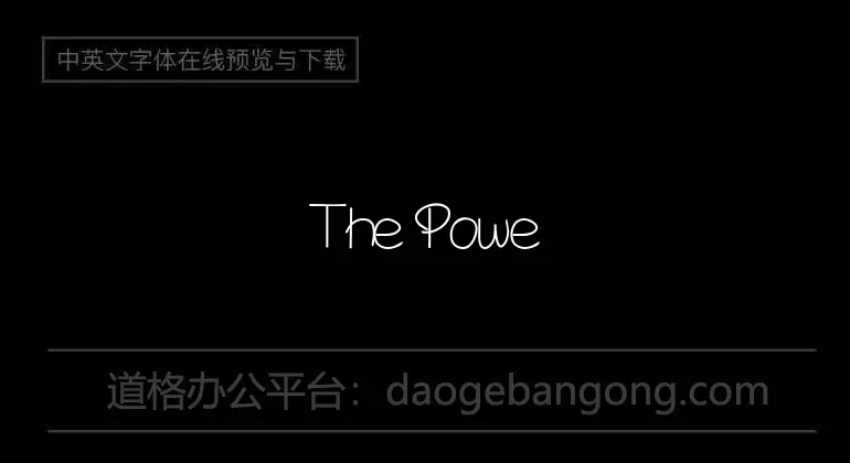 The Power Of Love Font