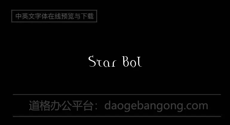 Star Bold Font