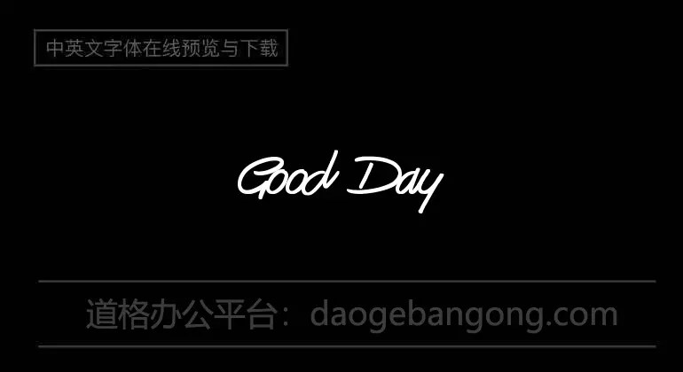 Good Day Font