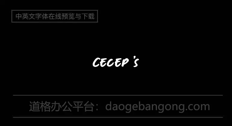 Cecep's Handwriting Font
