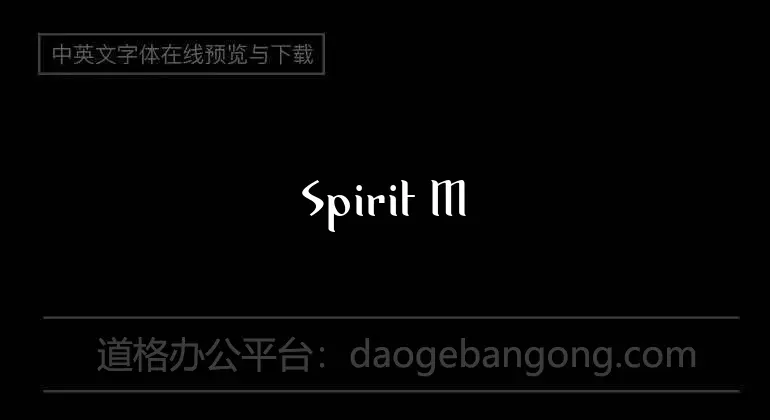 Spirit Medium Font