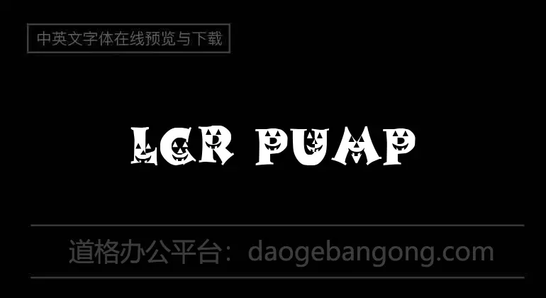 LCR Pumpkin Face Font