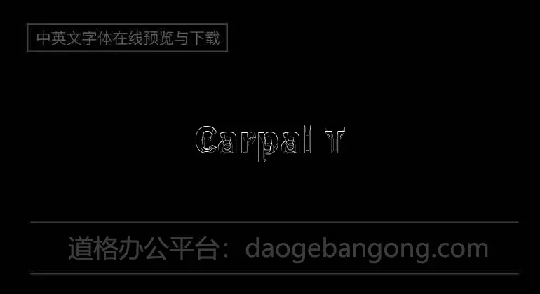 Carpal Tunnel  Font