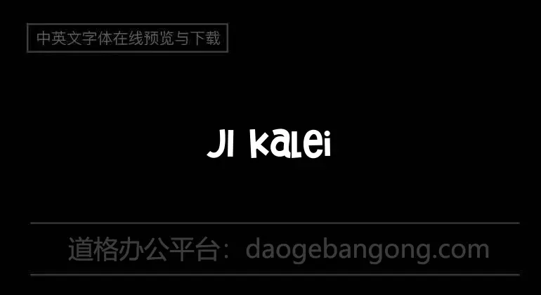 JI Kaleidoscope Bats 4 Font