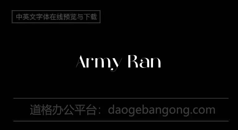 Army Rangers Font