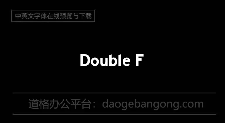 Double Force 7 Font