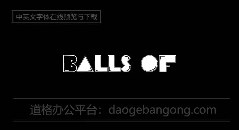 Balls of Bastille Font