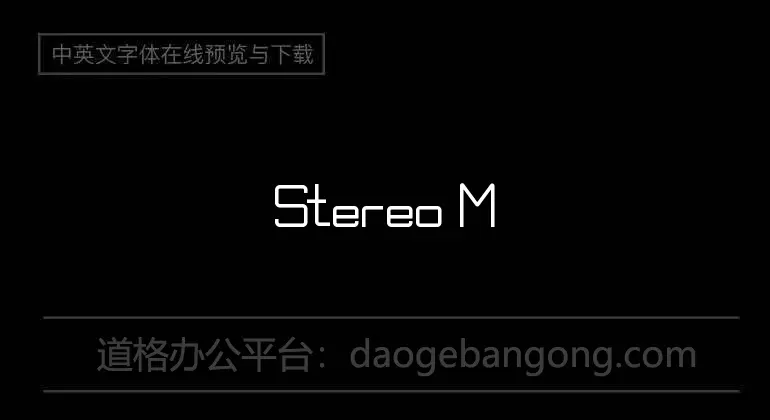 Stereo MF Font