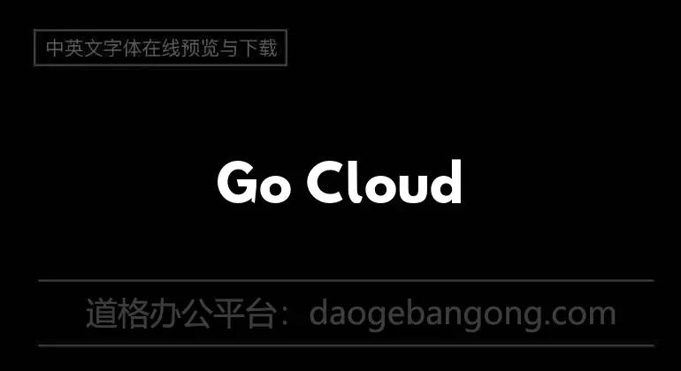 Go Cloud Font
