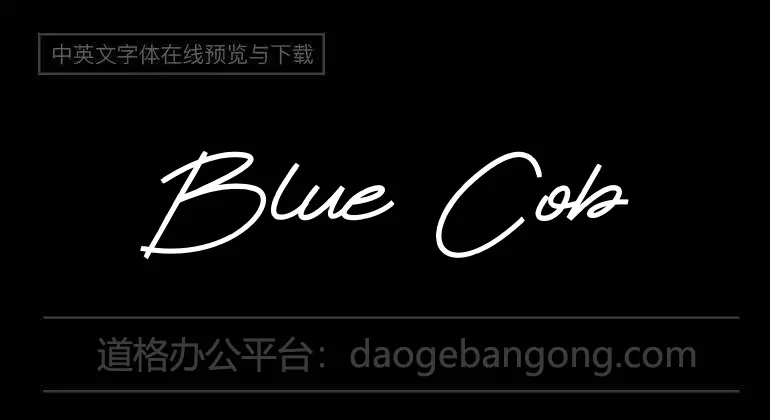 Blue Cobra Font