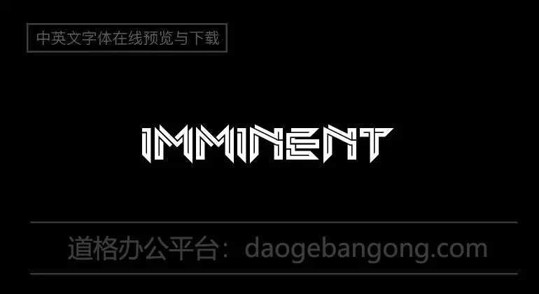 Imminent Line Font