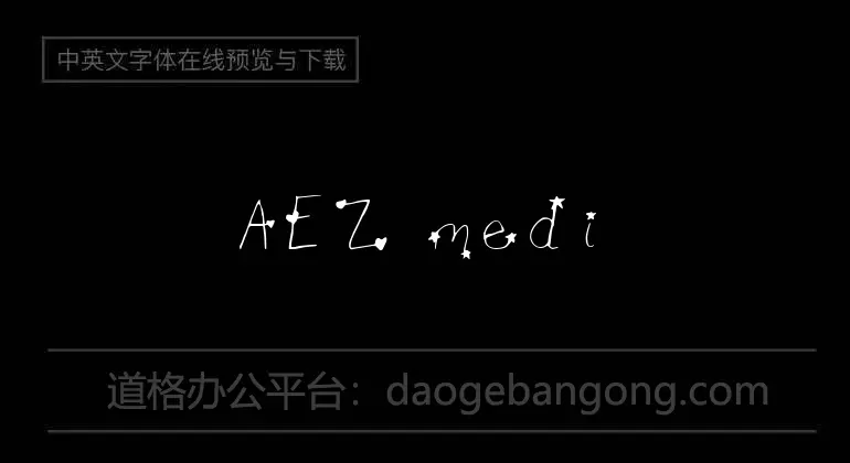 AEZ medieval dings 2 Font