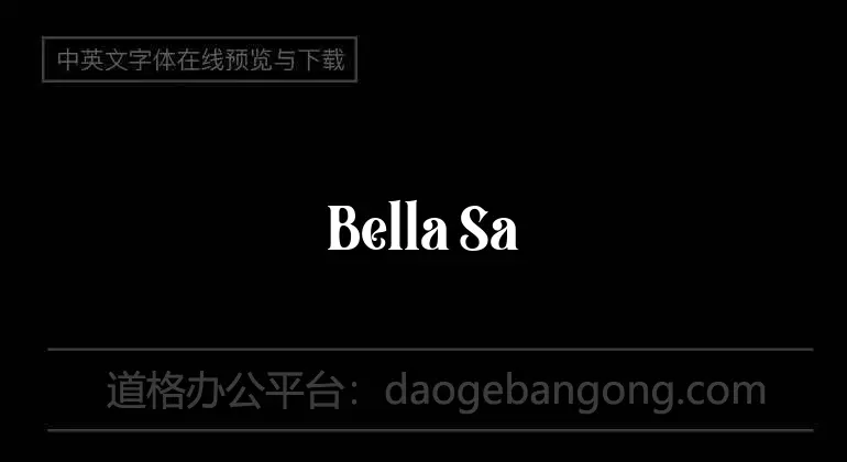 Bella Sans Font