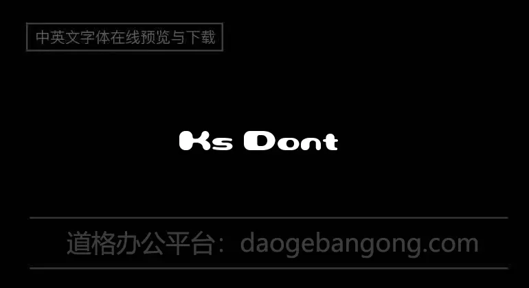 Ks Dont Blame Me Font