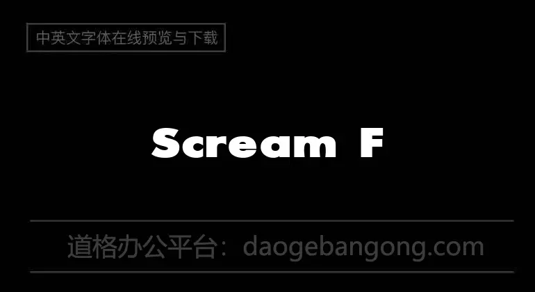 Scream Font