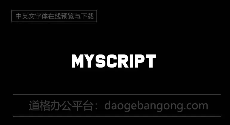 MyScriptFont Font