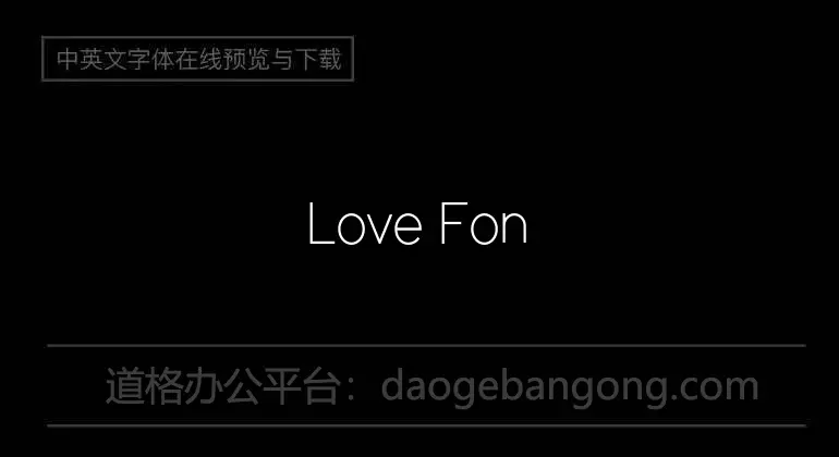 Love Font