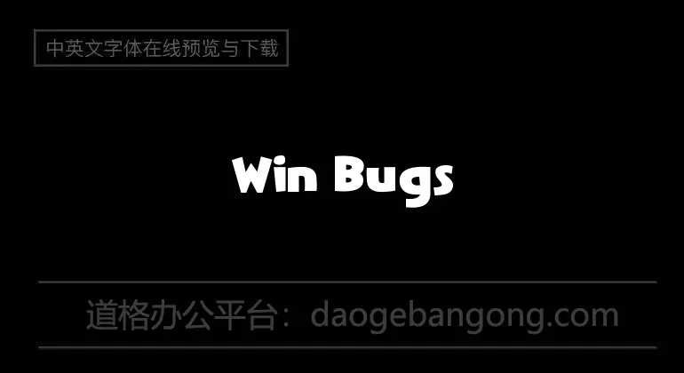 Win Bugs Font