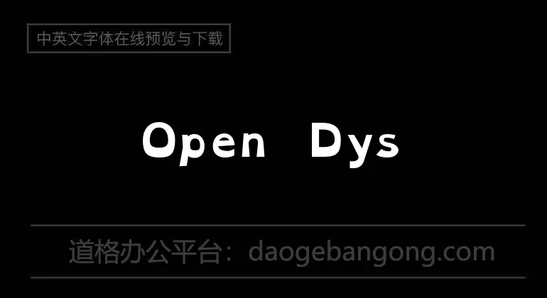 Open Dyslexic Font