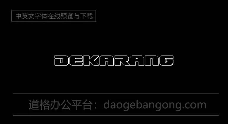 Dekaranger Font