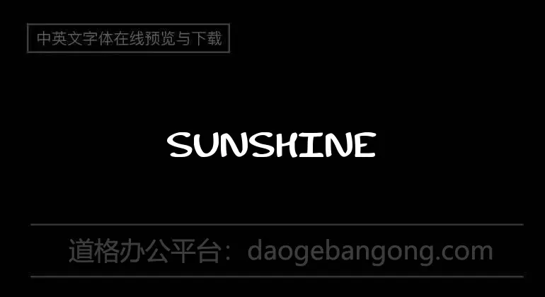 Sunshine Smile Font