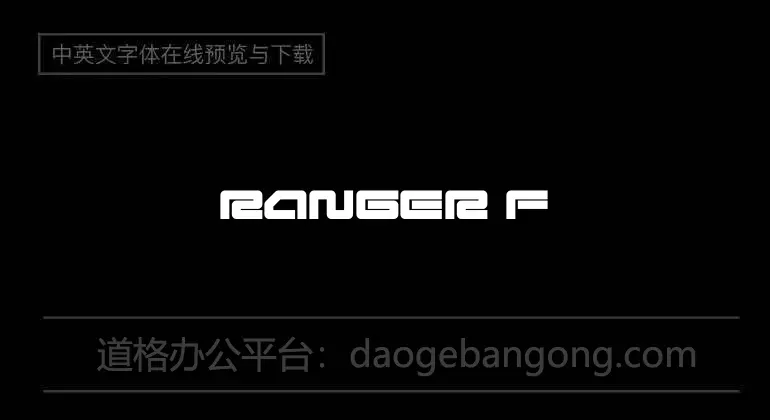 Ranger Force Font