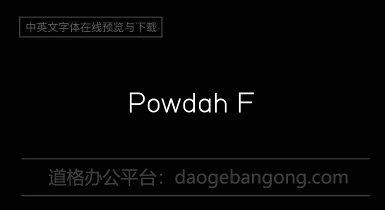 Powdah Font