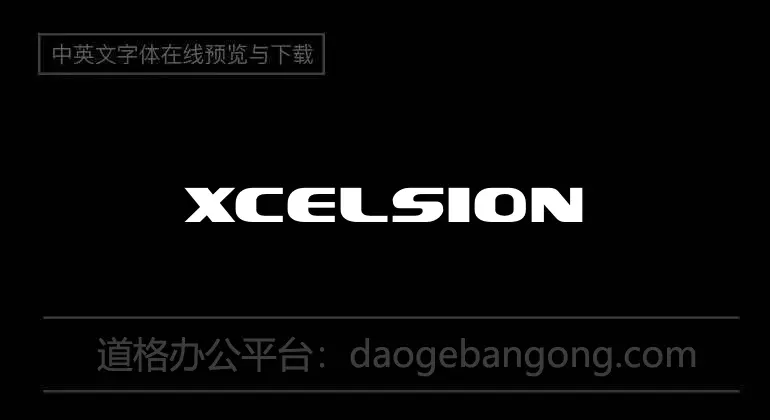 Xcelsion Font