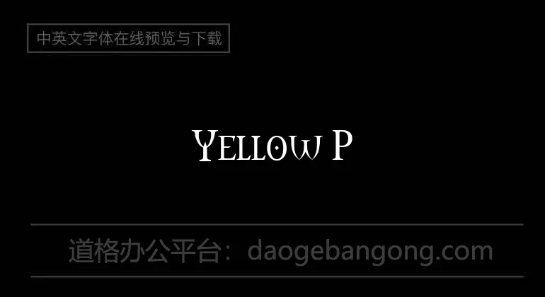 Yellow Pumpkin Font