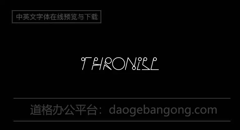 Throniser Font