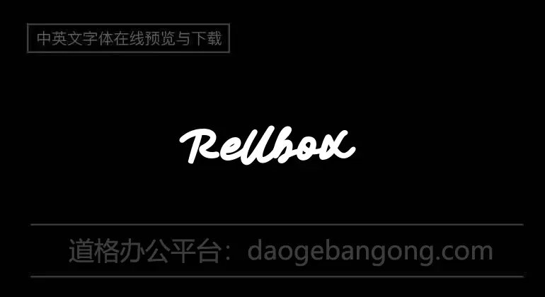 Rellbox Font