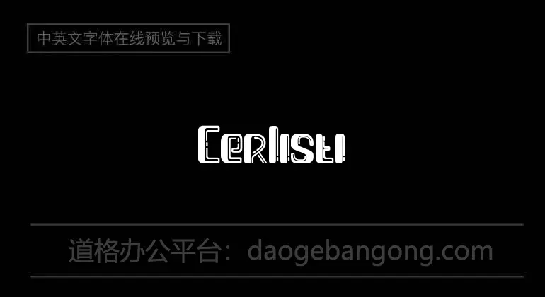 Cerlistine Font