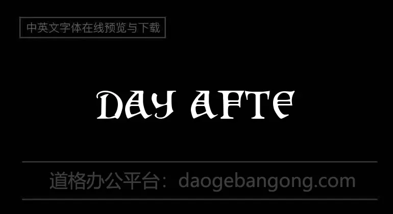 Day After End Font