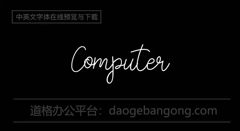 Computer Pixel-7 Font