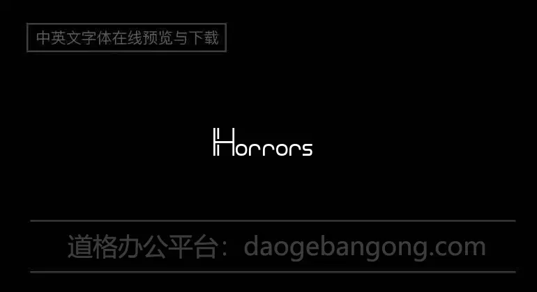 Horrors Font